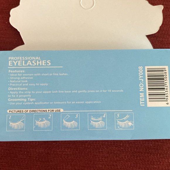 🆕2 Sets of Faux EyeLashes: 3D/75 & 3D/12. No glue needed - Picture 5 of 5